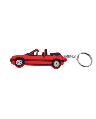 Porte clé Peugeot 205 CTI rouge