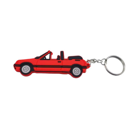 Peugeot 205 CTI roter Schlüsselanhänger