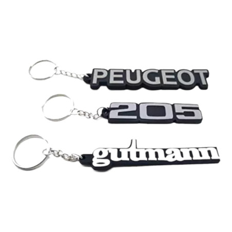 Porte clés Peugeot 205 Gutmann