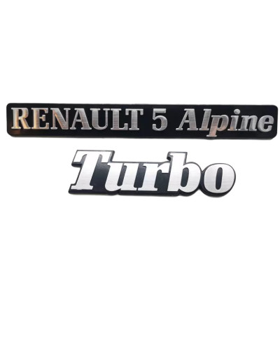 Renault 5 Alpine Turbo-logo's