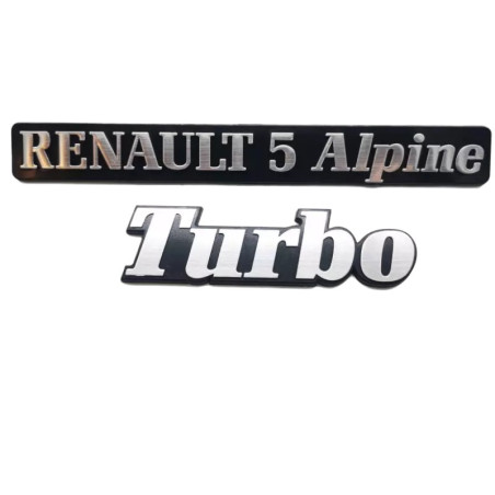 Renault 5 Alpine Turbo logos