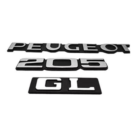 Logotipos de Peugeot 205 GL