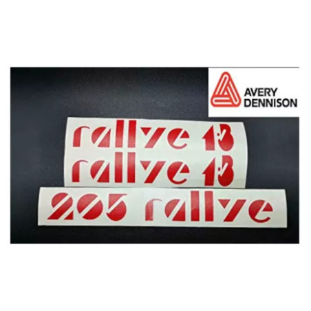Kit stickers voor Peugeot 205 Rallye