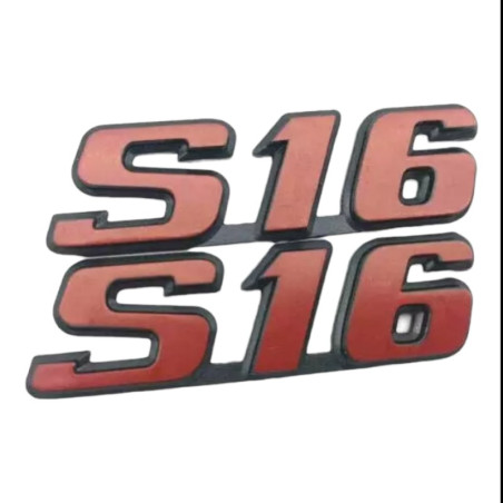 S16 logo's voor Peugeot 306 S16