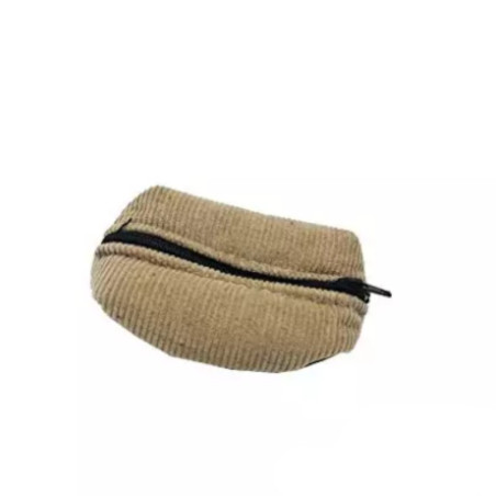 Beige ribbed wallet for Renault 5 Alpine