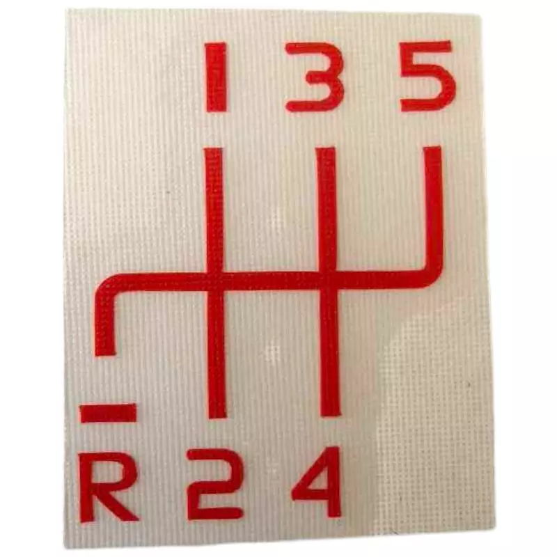 Pegatinas Rojo Blanco Pomo de la Palanca de Cambios Renault R21 2L Turbo