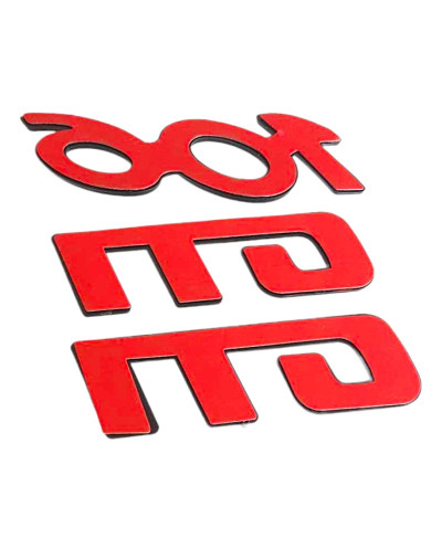 Logo 106 et Logo GTI face arrière