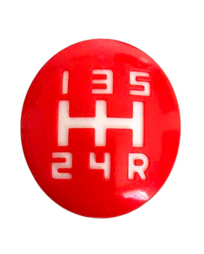 BE3 5-speed hollow red knob pad Peugeot 205