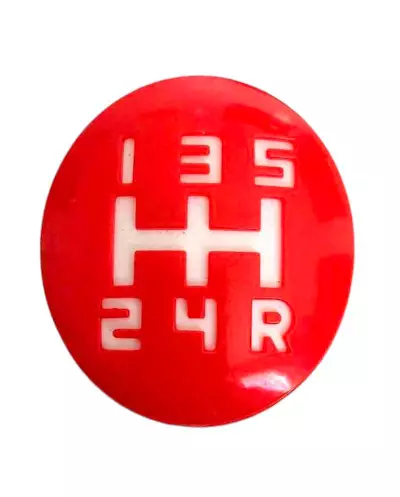 BE3 Manopola cava rossa 5 marce Peugeot 205