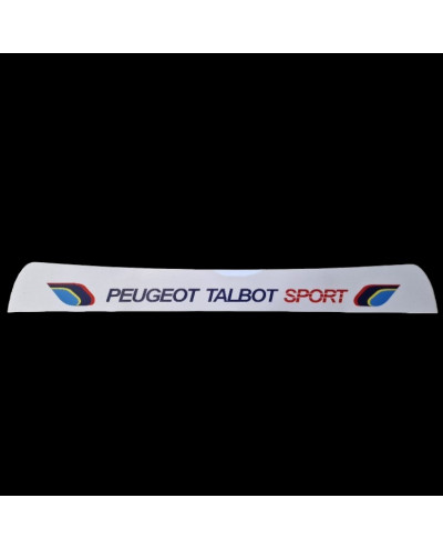 Sticker bandeau Pare Soleil Peugeot 205 GTI PTS Blanc