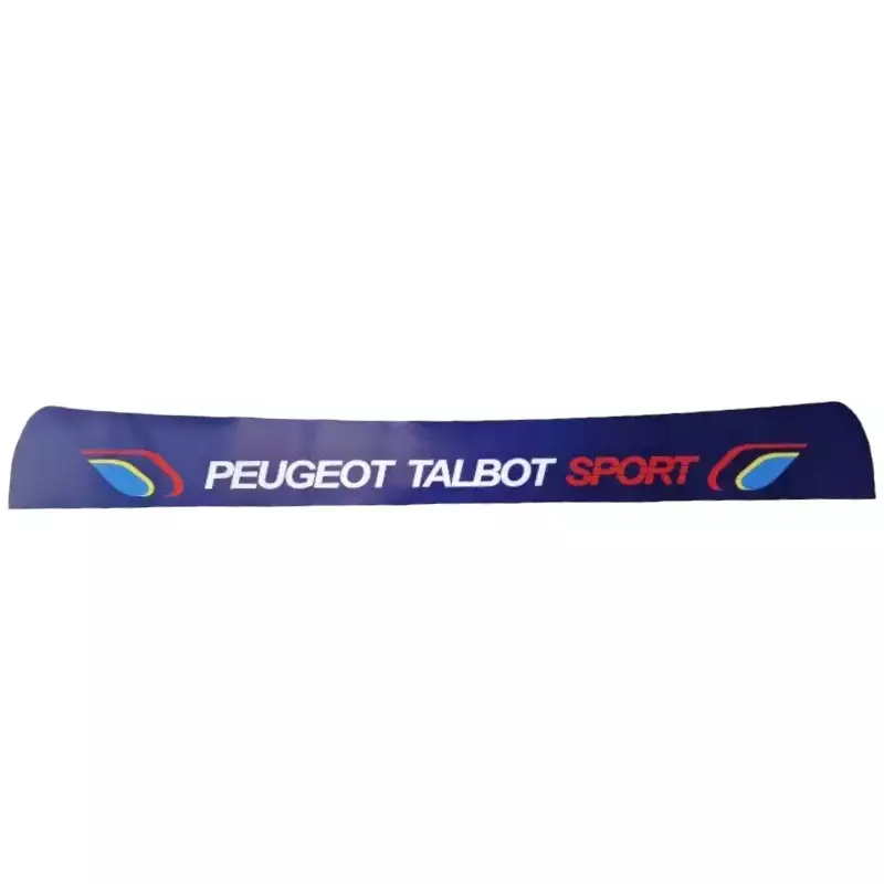 Sticker bandeau Parre Soleil Peugeot 205 GTI CTI RALLYE PTS Blue