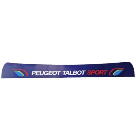 Peugeot 205 GTI CTI RALLYE PTS Blau Sonnenblende Stirnband Aufkleber