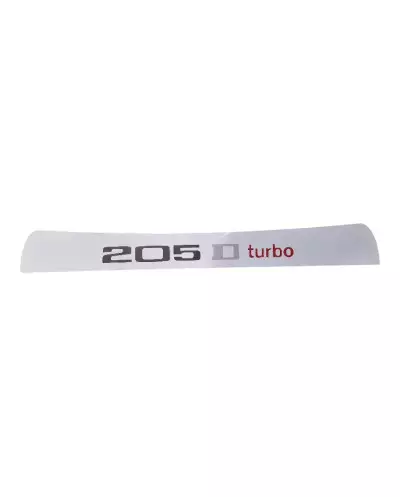copy of Sticker bandeau Pare Soleil Peugeot 205 GTI PTS Blanc