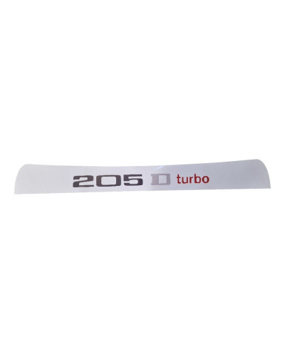 Peugeot 205 DTURBO Type 1 zonneklep hoofdband sticker