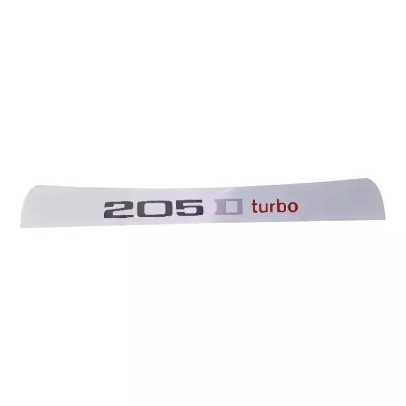 Sun visor stickers for Peugeot 205 DTURBO