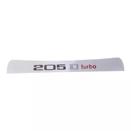 Peugeot 205 DTURBO Type 1 sun visor headband sticker