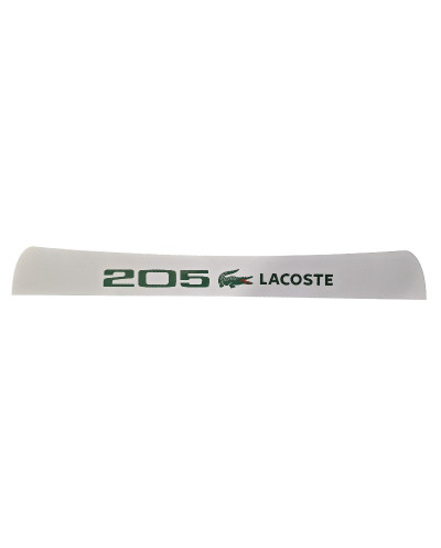 Peugeot 205 Lacoste zonneklep hoofdband sticker