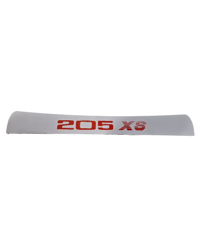 Peugeot 205 XS Rode zonneklep hoofdband sticker
