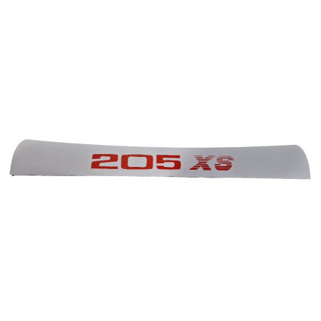 Peugeot 205 XS Rode zonneklep hoofdband sticker