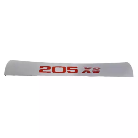 Peugeot 205 XS Rode zonneklep hoofdband sticker