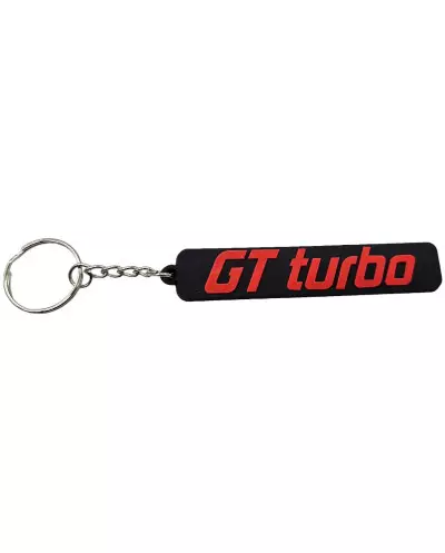 Porte clé Renault Super 5 GT turbo fond noir et rouge voiture anciennes automobile collection R5