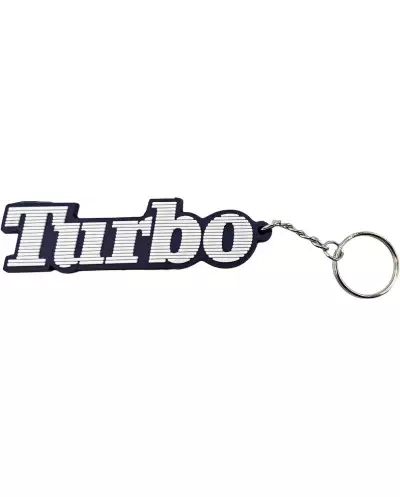 Renault 5 Alpine Turbo white blue outline collectible vintage youngtimer car keychain