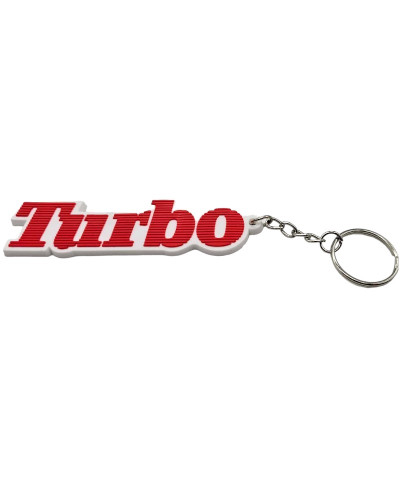 Renault 5 Alpine Turbo keychain white and red