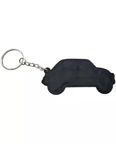 Llavero Fiat 500 gris trasero