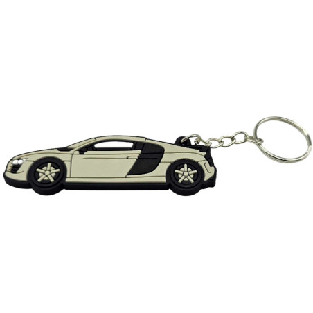 Audi R8 keychain grey