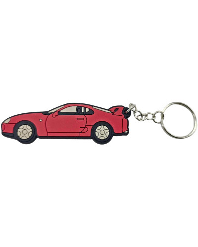 Toyota Supra A80 Keychain Red