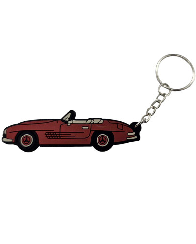 Key ring Mercedes SL 300 cabriolet Red vintage car collection youngtimersclassic