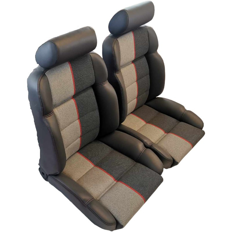 Garnitures sièges avant Ramier semi cuir gris Peugeot 205 GTI