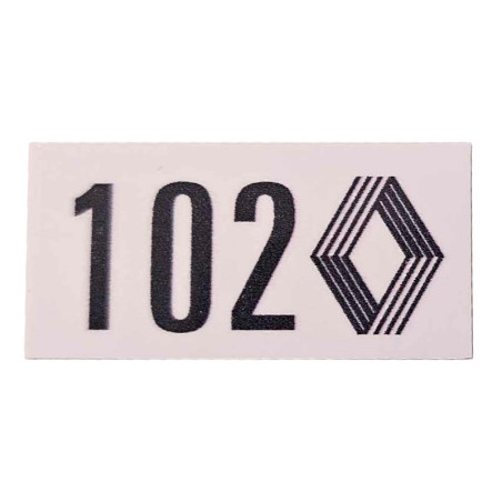 Sticker code couleur Renault Super 5