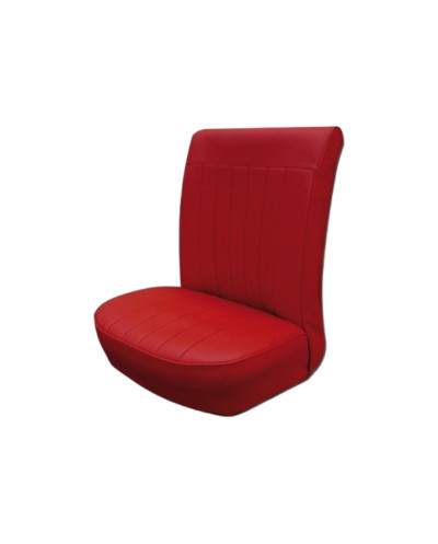 Kit 2 garnitures de sièges avant simili cuir rouge pour Renault Dauphine  l'accessoire idéal