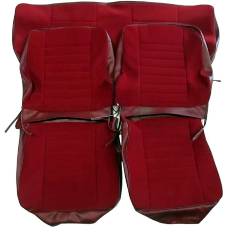 Kit garnitures de sièges complets velours rouge / simili bordeaux renault 5 TL phase 1