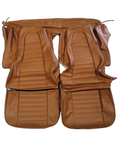 Kit garnitures sièges complets simili Marron (camello) renault 12TS phase 1