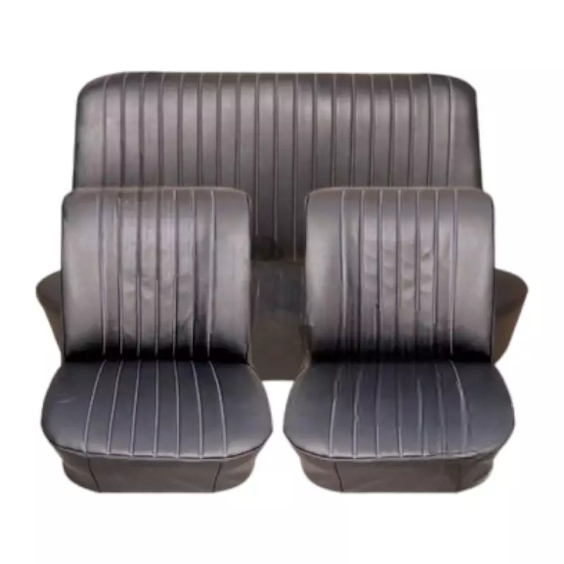 Seat upholstery for Renault 8 major black imitation leather