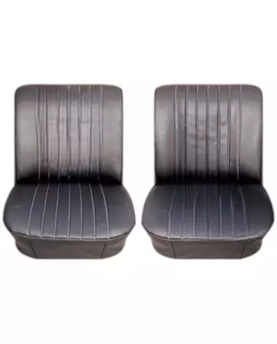 Seat upholstery for Renault 8 major black imitation leather