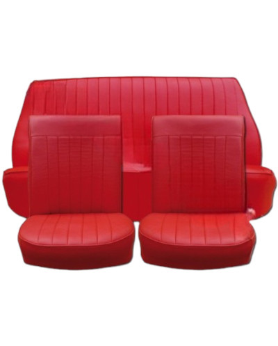 Renault Dauphine rojo tapizado completo de los asientos delantero y trasero