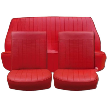 Garnitures de sièges complet simili rouge Renault Dauphine
