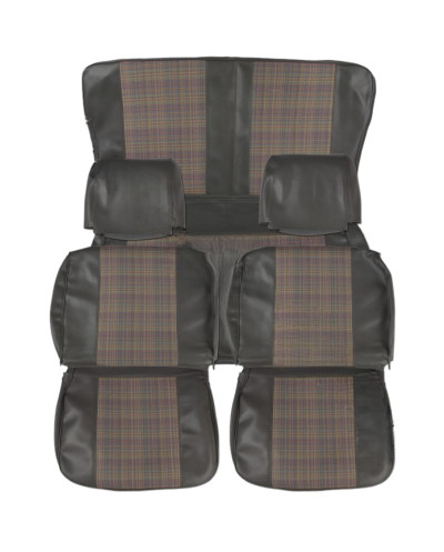 Front & rear seat upholstery renault 4L plaid fabric NM