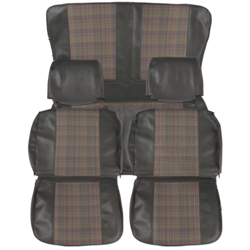 Garnitures de sièges avant & arrière renault 4L tissu écossais NM