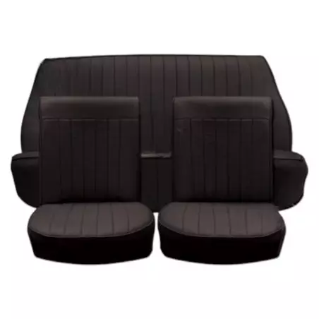 Ensemble garnitures de sièges complet simili noir Renault Dauphine