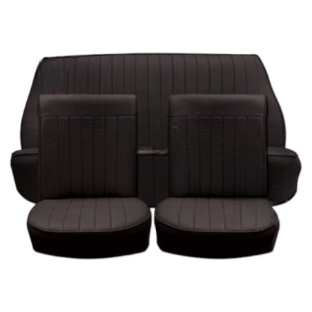 Garnitures de sièges avant & arrière simili noir Renault Dauphine