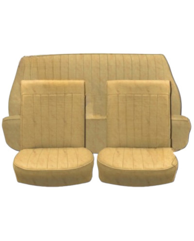 Garnitures de sièges avant & arrière simili beige pergamino Renault Dauphine