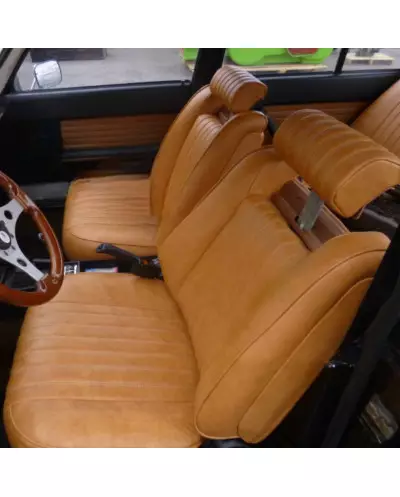 Garnitures de sièges Avant & arrière simili caramel Peugeot 504 berline TI