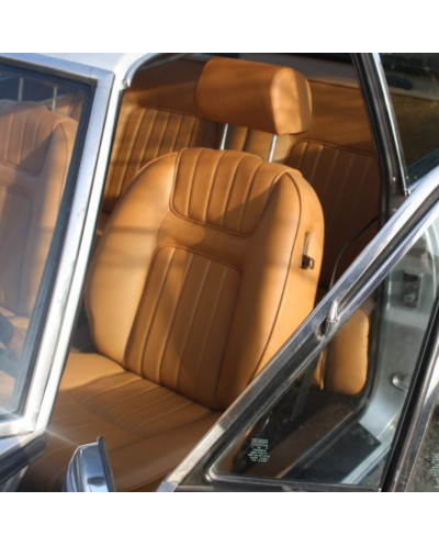 Garnitures siège avant & arrière simili caramel Peugeot 504 coupé