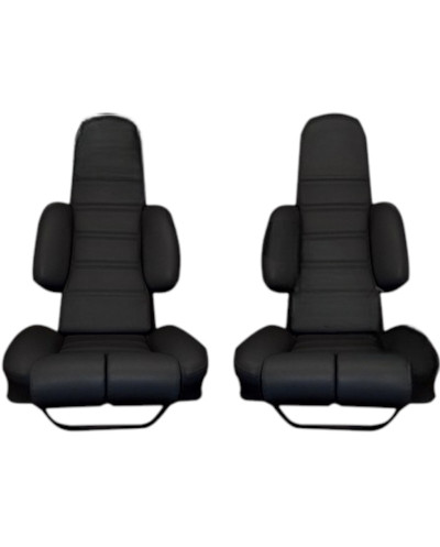 Garnitures de sièges avant & arrière en simili noir alpine A310 V6 haute qualité
