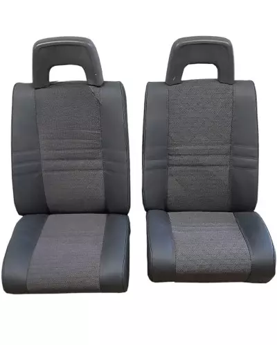 2 front seat trim in striped fabric/anthracite for Citroën C15