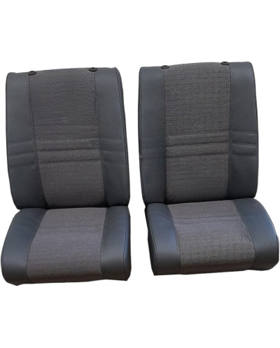 Garnitures 2 sièges avant tissu rayé/simili anthracite pour citroën C15 sans appuie tête